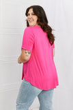 Zenana Everyday Full Size Loose Fit V-Neck Top - ONLINE ONLY 2-10 DAY SHIPPING