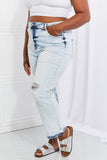 RISEN Full Size Camille Acid Wash Crop Straight Jeans - ONLINE ONLY 2-10 DAY SHIPPING