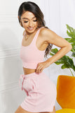 Zenana Full Size Morning Routine Cotton Drawstring Shorts - ONLINE ONLY 2-10 DAY SHIPPING