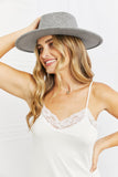 Fame In Her Mood Fedora Hat- ONLINE ONLY- 2-7 DAY SHIPPING