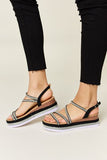 Forever Link Rhinestone Strappy Wedge Sandals - ONLINE ONLY