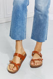 Forever Link Coastal Escape Toe Ring Footbed Slide Sandal- ONLINE ONLY 2-10 DAY SHIPPING