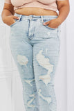 Judy Blue Tiana Full Size High Waisted Distressed Skinny Jeans - ONLINE ONLY 2-10 DAY SHIPPING