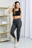 Leggings Depot Full Size Wide Waistband Cropped Joggers- ONLINE ONLY 2-10 DAY SHIPPING