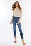 Kancan Raw Hem High Waist Cropped Jeans - ONLINE ONLY