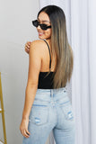 Petal Dew Full Size Ribbed Cami in Black- ONLINE ONLY 2-10 DAY SHIPPING