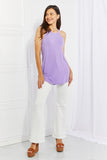 Zenana Sweet & Simple Full Size Halter Neck Tank- ONLINE ONLY 2-10 DAY SHIPPING