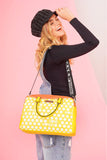 Nicole Lee USA Contrast Polka Dot Handbag - ONLINE ONLY