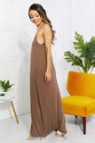 Zenana Full Size Beach Vibes Cami Maxi Dress in Mocha - ONLINE ONLY 2-10 DAY SHIPPING