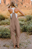Double Take Full Size V-Neck Sleeveless Jumpsuit with Pockets - ONLINE ONLY