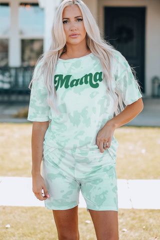 Women Printed Letter Graphic Lounge Set- ONLINE ONLY 2-10 DAY SHIPPING