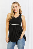 Celeste Next To You Full Size Lace Detail Sleeveless Top in Black- ONLINE ONLY- 2-7 DAY SHIPPING