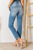 Kancan High Rise Distressed Slim Straight Jeans - ONLINE ONLY