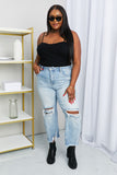 Petal Dew Full Size Ribbed Cami in Black- ONLINE ONLY 2-10 DAY SHIPPING