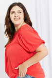 Culture Code Full Size Fresh From The Garden Button Yoke Top - ONLINE ONLY 2-10 DAY SHIPPING