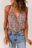 Floral Surplice Neck Top - ONLINE ONLY