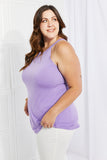 Zenana Sweet & Simple Full Size Halter Neck Tank- ONLINE ONLY 2-10 DAY SHIPPING