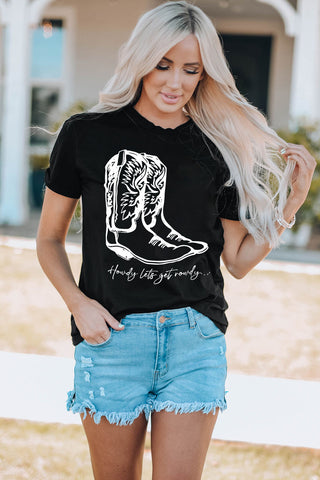 Boots Graphic Tee Shirt- ONLINE ONLY 2-10 DAY SHIPPING