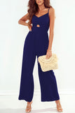 Smocked Spaghetti Strap Wide Leg Jumpsuit - ONLINE ONLY 2-7 DAY SHIP