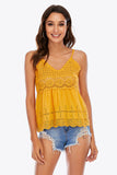 Scalloped Hem V-Neck Cami- ONLINE ONLY 2-10 DAY SHIPPING