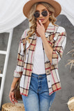 Plaid Button-Up Dropped Shoulder Shirt Jacket- ONLINE ONLY 2-10 DAY SHIPPING