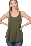 Assorted Sleeveless Round Neck / Hem Tank - In Store