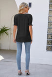 Flounce Sleeve V-Neck Tee- ONLINE ONLY 2-10 DAY SHIPPING