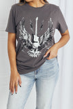 mineB Full Size Eagle Graphic Tee Shirt- ONLINE ONLY 2-10 DAY SHIPPING