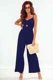 Smocked Spaghetti Strap Wide Leg Jumpsuit - ONLINE ONLY 2-7 DAY SHIP