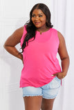 Zenana Full Size Oh So Simple Tank - ONLINE ONLY 2-10 DAY SHIPPING