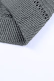 Zip-Up Raglan Sleeve Openwork Hooded Cardigan- ONLINE ONLY 2-10 DAY SHIPPING
