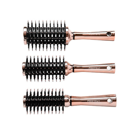 Rose Gold Round Brush Set 3