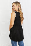 Celeste Next To You Full Size Lace Detail Sleeveless Top in Black- ONLINE ONLY- 2-7 DAY SHIPPING