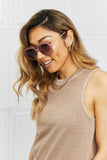 Square Metal-Plastic Hybrid Temple Sunglasses- ONLINE ONLY 2-10 DAY SHIPPING