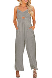Smocked Spaghetti Strap Wide Leg Jumpsuit - ONLINE ONLY 2-7 DAY SHIP