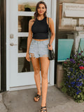 Ribbed Round Neck Cropped Tank- ONLINE ONLY 2-10 DAY SHIPPING
