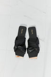 Qupid Ladies' Lunch Square Toe Crisscross Slide - ONLINE ONLY 2-10 DAY SHIPPING