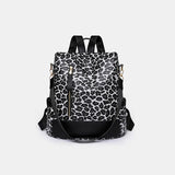 Leopard PU Leather Backpack Bag