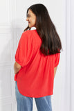 Culture Code Full Size Fresh From The Garden Button Yoke Top - ONLINE ONLY 2-10 DAY SHIPPING