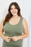 Yelete On My Mind Full Size Mini Slip Dress in Sage - ONLINE ONLY 2-10 DAY SHIPPING