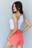 Ninexis Everyday Staple Soft Modal Short Strap Ribbed Tank Top in  Off White- ONLINE ONLY 2-7 DAY SHIPPING