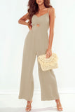 Smocked Spaghetti Strap Wide Leg Jumpsuit - ONLINE ONLY 2-7 DAY SHIP