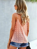 V Neck Solid Spaghetti Strap Tank - In Store