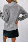 Pearl Dropped Shoulder Ribbed Trim Sweater- ONLINE ONLY 2-10 DAY SHIPPING