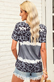 Leopard V-Neck Tee Shirt- ONLINE ONLY 2-10 DAY SHIPPING