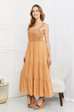 HEYSON Summer Dream Crochet Midi Dress in Sherbet- ONLINE ONLY- 2-7 DAY SHIPPING
