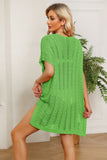 Openwork Side Slit Knit Dress- ONLINE ONLY 2-10 DAY SHIPPING