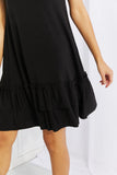 Zenana Head Over Heels Full Size Sleeveless Ruffle Hem Dress- ONLINE ONLY 2-7 DAY SHIPPING