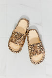 MMShoes Arms Around Me Open Toe Slide in Leopard- ONLINE ONLY 2-10 DAY SHIPPING