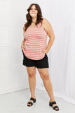 Zenana Find Your Path Full Size Sleeveless Striped Top - ONLINE ONLY 2-10 DAY SHIPPING
